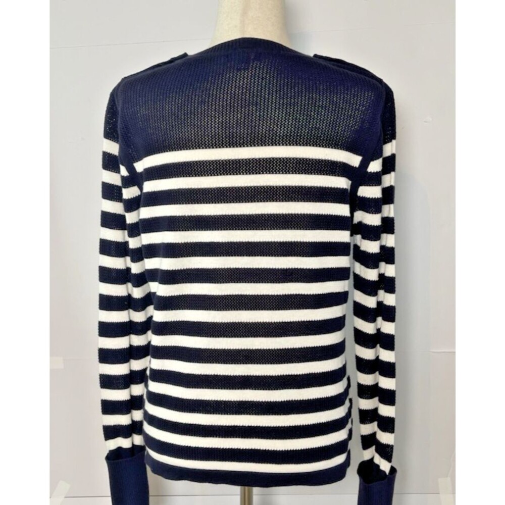 Tommy Hilfiger womens classic striped sweater sz XL preppy minimilist nautical - Picture 2 of 7